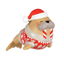 Load image into Gallery viewer, Mini Festive Flippered Friend Ornament, 0.85&quot;
