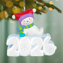 Load image into Gallery viewer, Mini A Snowy 2026 Ornament With Light, 1.25"
