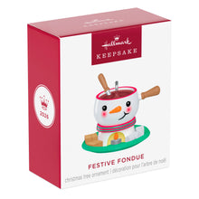 Load image into Gallery viewer, Mini Festive Fondue Ornament, 1"
