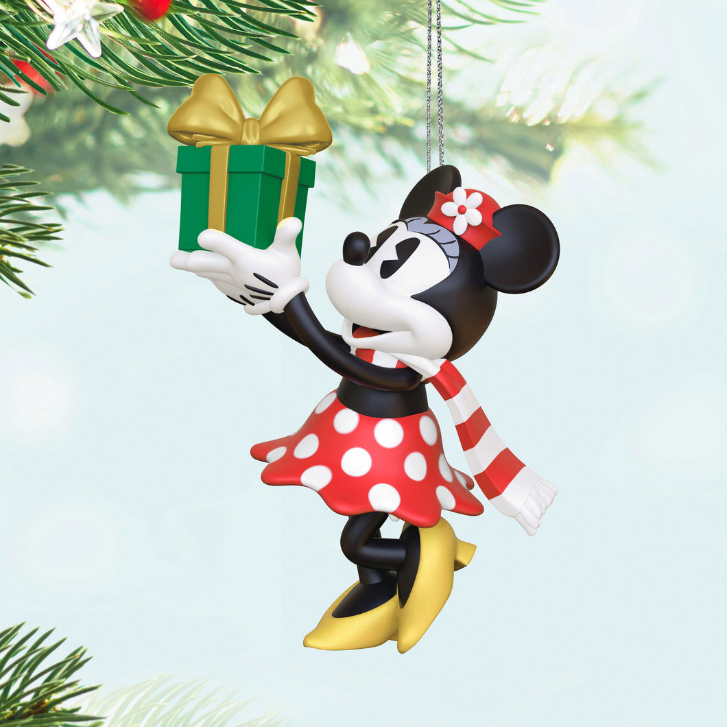 Mini Disney Minnie Mouse Minnie's Special Delivery Ornament, 1.31