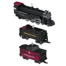 Load image into Gallery viewer, Mini Lionel® Pennsylvania Steam Locomotive Set Ornaments, Set of 3
