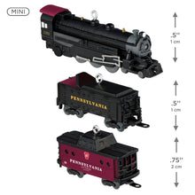 Load image into Gallery viewer, Mini Lionel® Pennsylvania Steam Locomotive Set Ornaments, Set of 3
