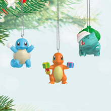 Load image into Gallery viewer, Mini Pokémon Squirtle, Charmander, Bulbasaur Ornaments, Set of 3
