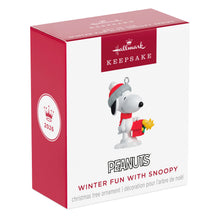 Load image into Gallery viewer, Mini Peanuts® Winter Fun With Snoopy Ornament, 1.25" - 29th in series

