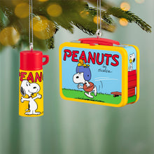 Load image into Gallery viewer, Mini The Peanuts® Gang Lunchbox Set Ornaments, Set of 2
