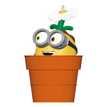 Load image into Gallery viewer, Mini Minions Bob's Flower Power Ornament, 1.25"
