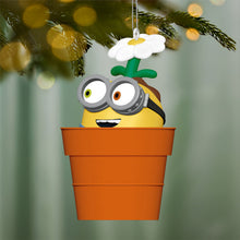 Load image into Gallery viewer, Mini Minions Bob's Flower Power Ornament, 1.25"
