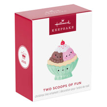 Load image into Gallery viewer, Mini Two Scoops of Fun Ornament
