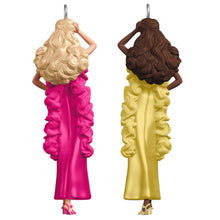 Load image into Gallery viewer, Mini Superstar Barbie™ and Superstar Christie™ Ornaments, Set of 2
