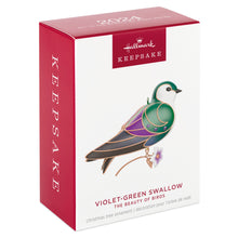 Load image into Gallery viewer, The Beauty of Birds Violet-Green Swallow Ornament- 20th The Beauty of Birds series
