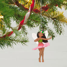 Load image into Gallery viewer, Hibiscus Fairy Ornament 20th in the Fairy Messengers series
