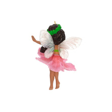 Load image into Gallery viewer, Hibiscus Fairy Ornament 20th in the Fairy Messengers series

