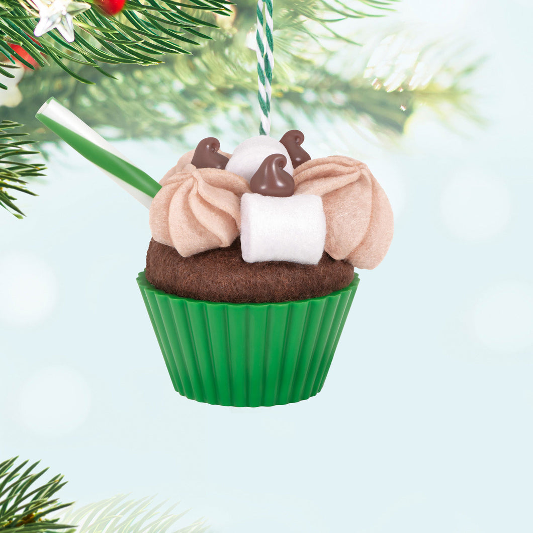 Christmas Cupcakes Cup of Cocoa Ornament -  15th in the Christmas Cupcakes Series