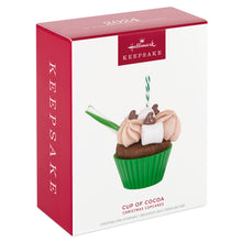 Load image into Gallery viewer, Christmas Cupcakes Cup of Cocoa Ornament -  15th in the Christmas Cupcakes Series
