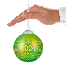 Load image into Gallery viewer, Christmas Commemorative 2024 Glass Ball Ornament- 12th in the Christmas Commemorative Series
