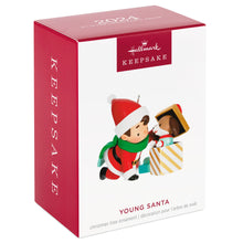 Load image into Gallery viewer, Young Santa Ornament - 3rd in the Young Santa Series

