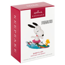 Load image into Gallery viewer, Peanuts® Spotlight on Snoopy Surf&#39;s Up! Ornament -27th in the Spotlight on Snoopy Series
