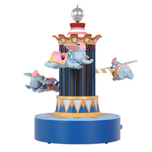 Load image into Gallery viewer, Disney Parks Memories 70 Years of Disneyland Dumbo the Flying Elephant Musical Ornament With Light and Motion - 1st in Disney Park series
