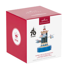 Load image into Gallery viewer, Disney Parks Memories 70 Years of Disneyland Dumbo the Flying Elephant Musical Ornament With Light and Motion - 1st in Disney Park series
