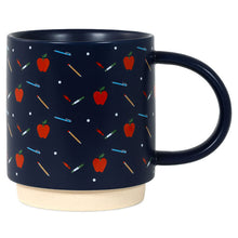 Load image into Gallery viewer, School Supplies Navy Teacher Mug 16 oz.
