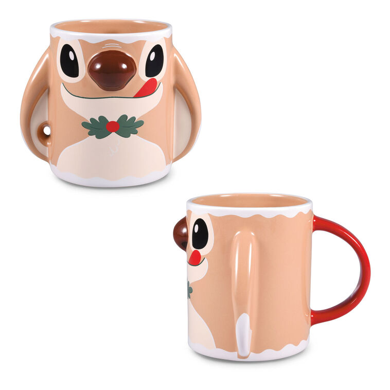 Disney Stitch Gingerbread Sculpted Mug, 20 oz.