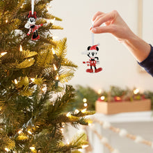 Load image into Gallery viewer, Hallmark + Disney Holiday Ever After Mickey and Minnie Hallmark Ornaments, Set of 2
