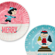 Load image into Gallery viewer, Peanuts® Wintertime Fun Appetizer Plates, Set of 4
