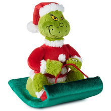 Load image into Gallery viewer, Dr. Seuss&#39;s How the Grinch Stole Christmas!™ Grinch on Sled Musical Plush With Motion, 9.5&quot;
