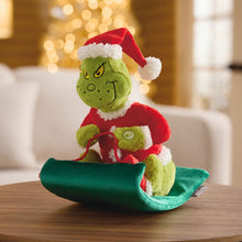 Load image into Gallery viewer, Dr. Seuss&#39;s How the Grinch Stole Christmas!™ Grinch on Sled Musical Plush With Motion, 9.5&quot;
