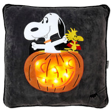 Load image into Gallery viewer, Peanuts® Snoopy the Vampire Beagle Light-Up Pillow, 17x17
