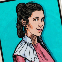 Load image into Gallery viewer, NEW-Star Wars Han and Leia Illustrated Tea Towel
