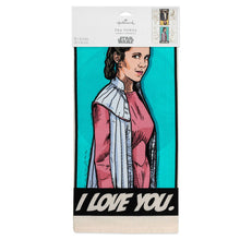 Load image into Gallery viewer, NEW-Star Wars Han and Leia Illustrated Tea Towel
