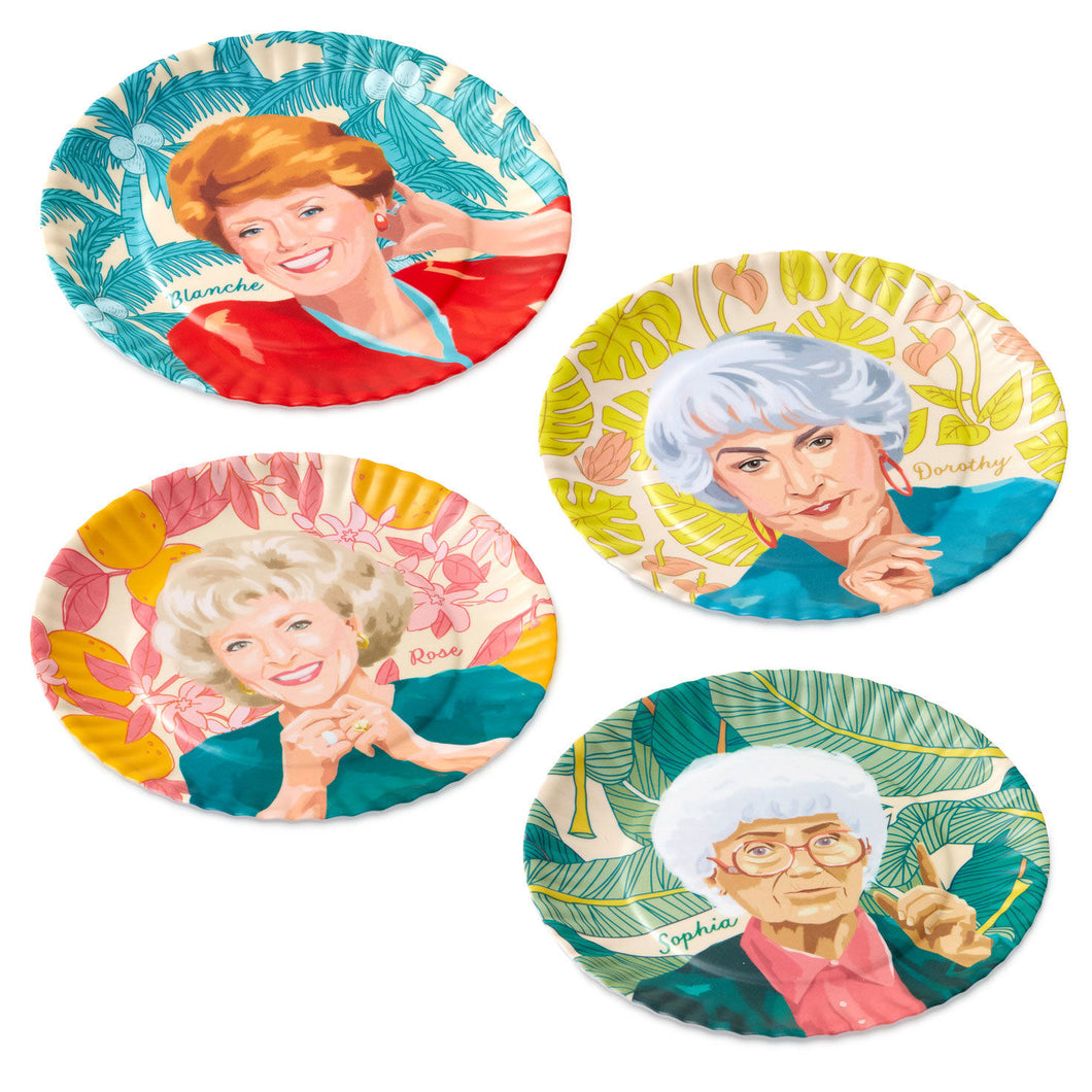 The Golden Girls Appetizer Plates, Set of 4