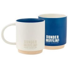 Load image into Gallery viewer, The Office Blue and White Stacking Mugs, Set of 2
