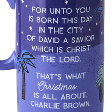 Load image into Gallery viewer, Peanuts® Shepherd Linus and Sheep Snoopy Nativity Scene Mug, 17.5 oz.
