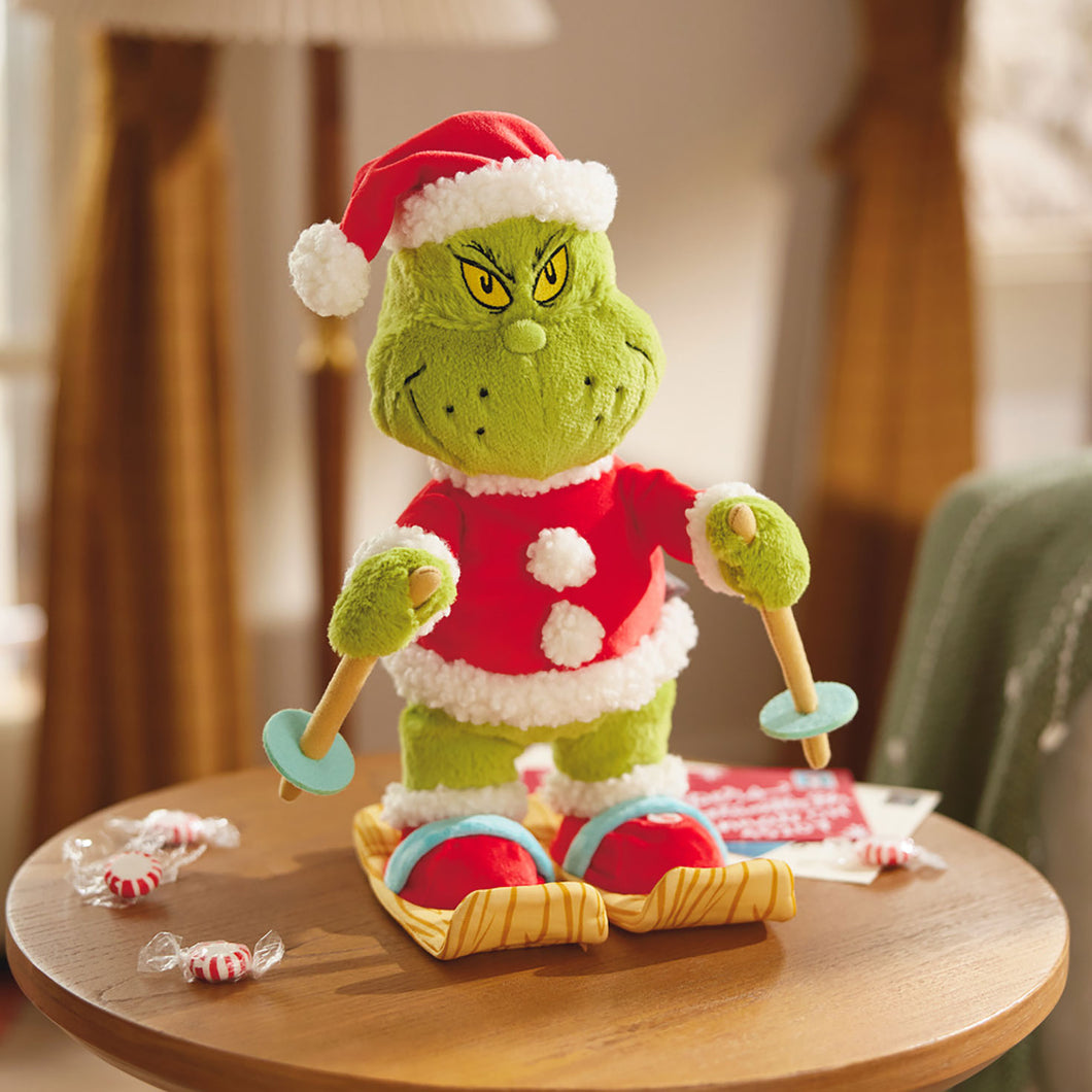 Dr. Seuss's How the Grinch Stole Christmas!™ Skiing Grinch Musical Plush With Motion, 12