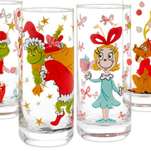 Load image into Gallery viewer, Dr. Seuss&#39;s How the Grinch Stole Christmas!™ Drinking Glasses, Set of 4
