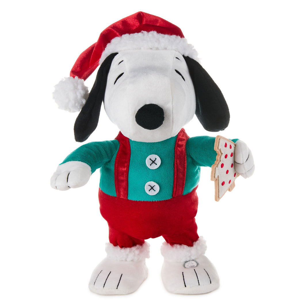 Peanuts® Santa Snoopy With Cookie Plush With Sound and Motion, 12