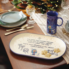 Load image into Gallery viewer, Peanuts® Linus Nativity Speech Oval Platter, 14.75&quot; L
