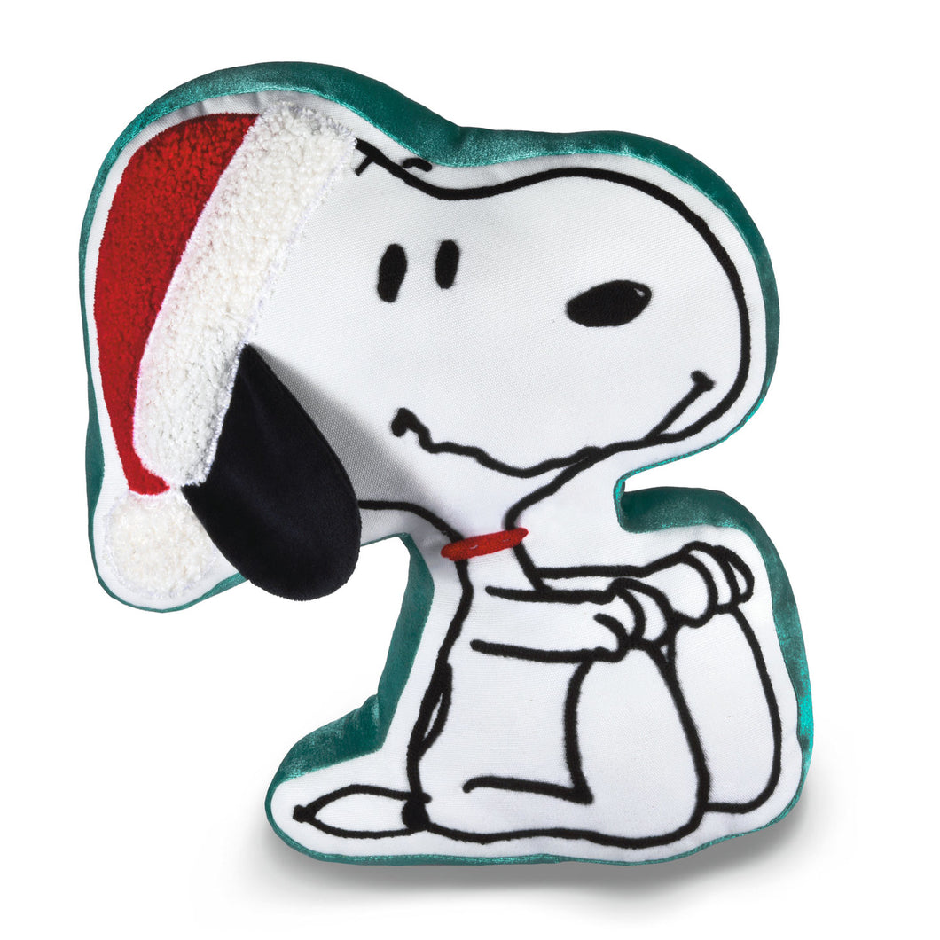 Peanuts® Santa Snoopy Shaped Pillow, 13x15