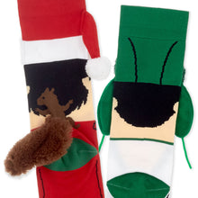 Load image into Gallery viewer, National Lampoon&#39;s Christmas Vacation™ Clark and Eddie Novelty Socks, 2 Pair
