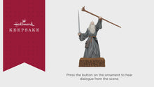 Load and play video in Gallery viewer, The Lord of the Rings™ Gandalf™ the Grey Ornament With Sound
