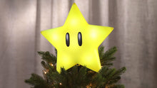 Load and play video in Gallery viewer, Nintendo Super Mario™ Super Star Tree Topper With Light and Sound
