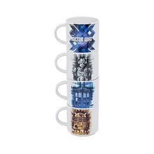 Load image into Gallery viewer, Doctor Who Stacking Ceramic Mug Set
