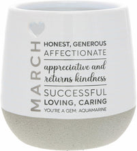 Load image into Gallery viewer, March - 11 oz - 100% Soy Wax Reveal Candle with Birthstone Scent: Tranquility  NEW!
