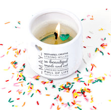 Load image into Gallery viewer, May - 11 oz - 100% Soy Wax Reveal Candle with Birthstone Scent: Tranquility
