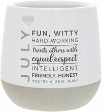 Load image into Gallery viewer, July - 11 oz - 100% Soy Wax Reveal Candle with Birthstone Scent: Tranquility  NEW!
