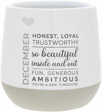 Load image into Gallery viewer, December - 11 oz - 100% Soy Wax Reveal Candle with Birthstone Scent: Tranquility  NEW!
