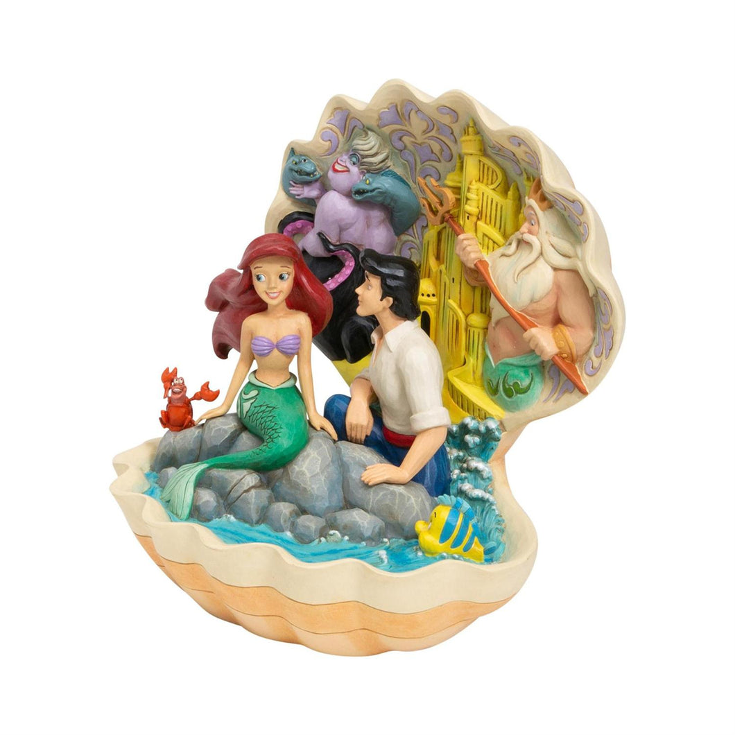 Jim Shore Disney Traditions Little Mermaid Shell Scene