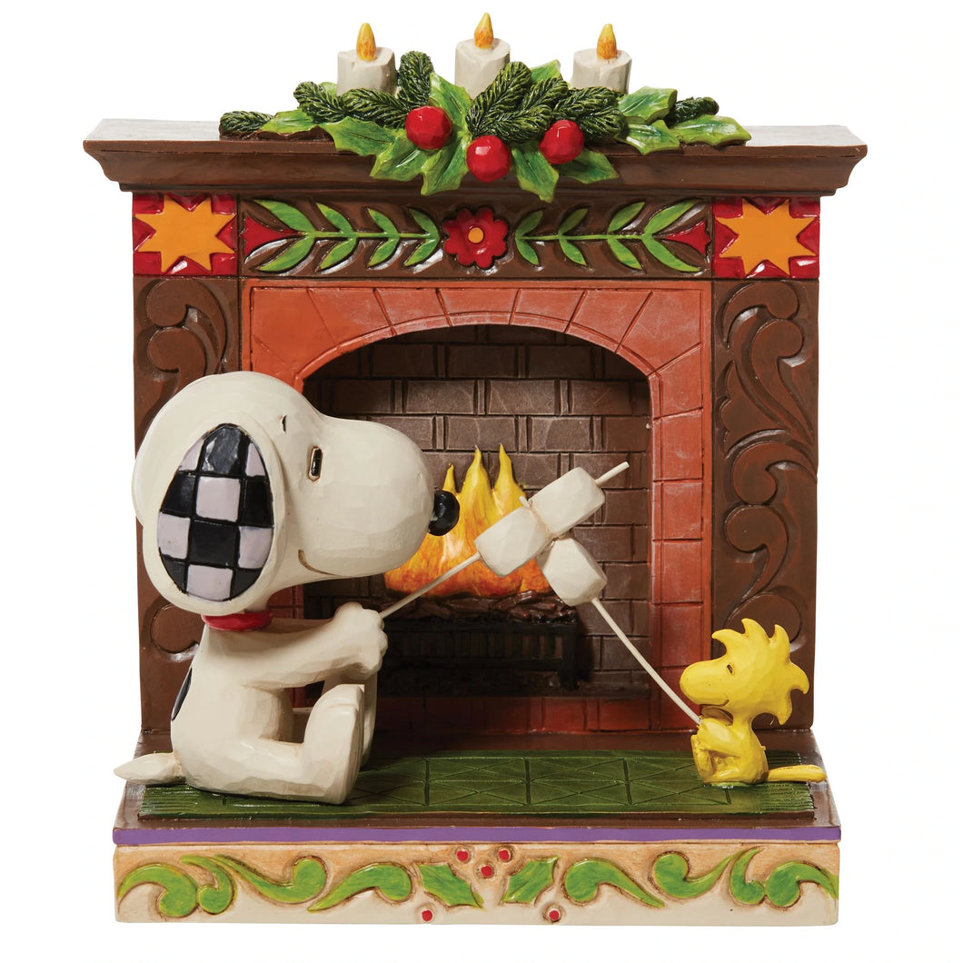 Snoopy & Woodstock Fireplace